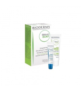 Bioderma sebium isokit crema facial 40 ml + balsamo labial 15 ml